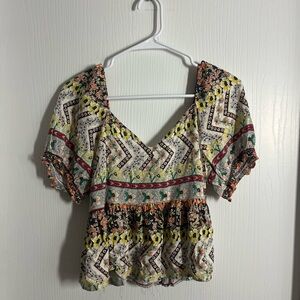 Floral Boho Women's Top